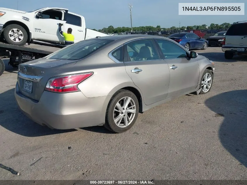 2015 Nissan Altima 2.5/2.5 S/2.5 Sl/2.5 Sv VIN: 1N4AL3AP6FN895505 Lot: 39723697