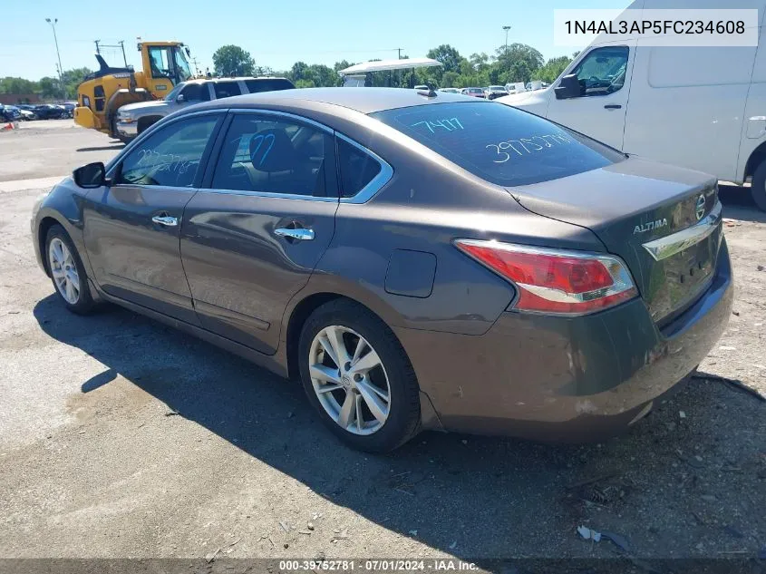 2015 Nissan Altima 2.5 Sv VIN: 1N4AL3AP5FC234608 Lot: 39752781