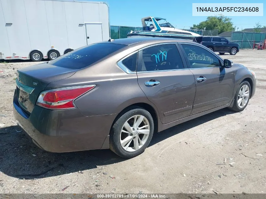 2015 Nissan Altima 2.5 Sv VIN: 1N4AL3AP5FC234608 Lot: 39752781