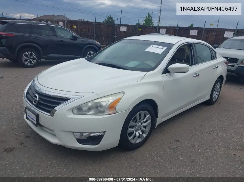 2015 Nissan Altima 2.5 S VIN: 1N4AL3AP0FN406497 Lot: 39769498