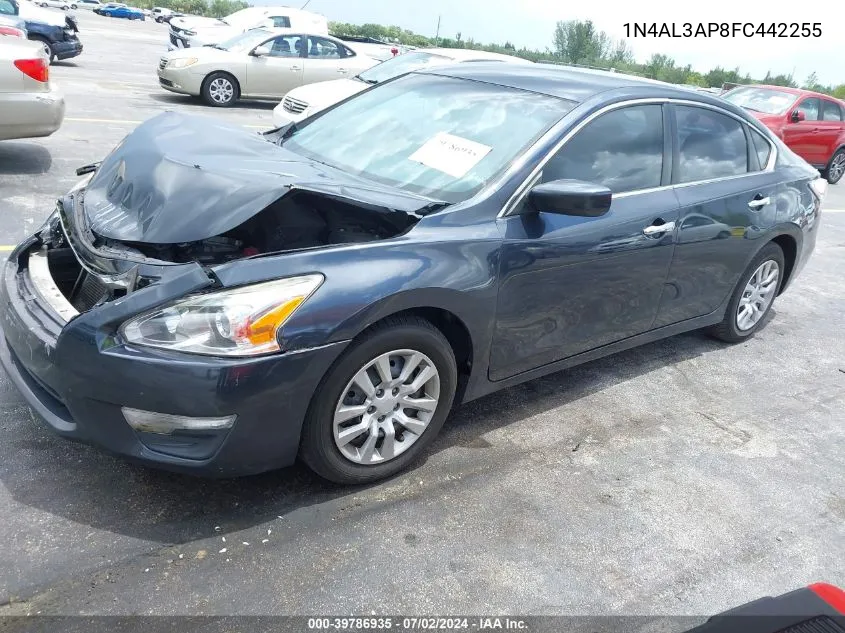 2015 Nissan Altima 2.5/2.5 S/2.5 Sl/2.5 Sv VIN: 1N4AL3AP8FC442255 Lot: 39786935