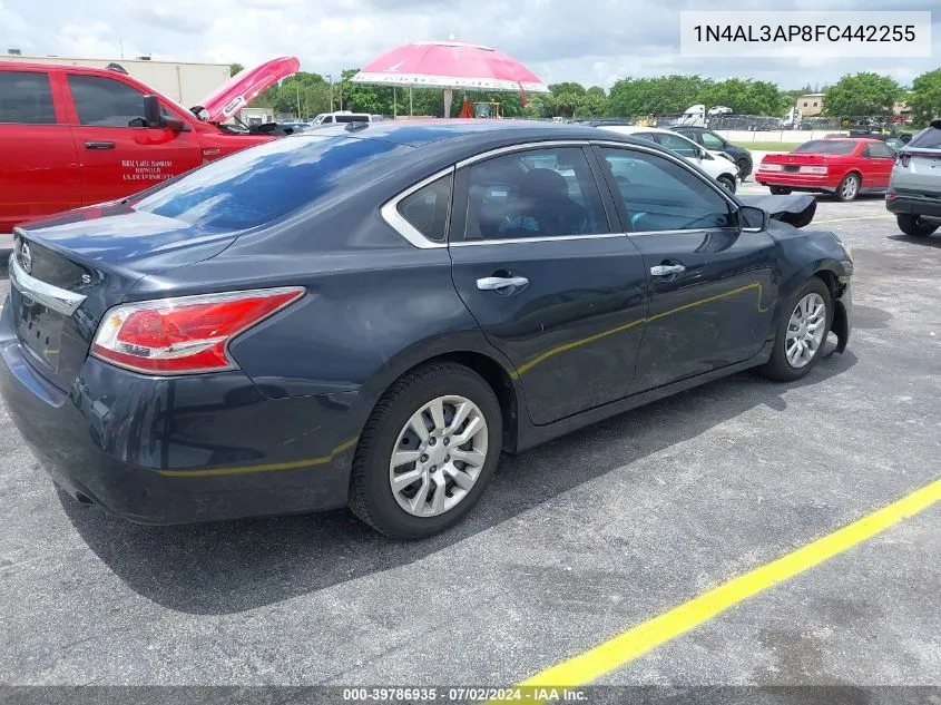 2015 Nissan Altima 2.5/2.5 S/2.5 Sl/2.5 Sv VIN: 1N4AL3AP8FC442255 Lot: 39786935