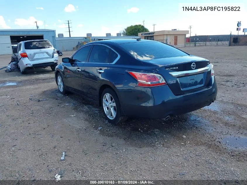 2015 Nissan Altima 2.5 Sv VIN: 1N4AL3AP8FC195822 Lot: 39810163