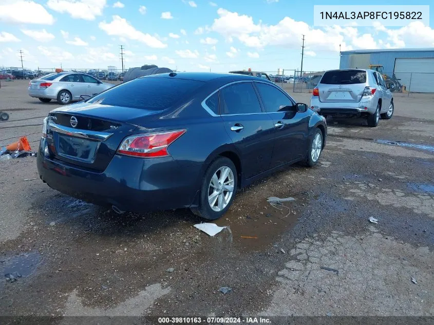 2015 Nissan Altima 2.5 Sv VIN: 1N4AL3AP8FC195822 Lot: 39810163