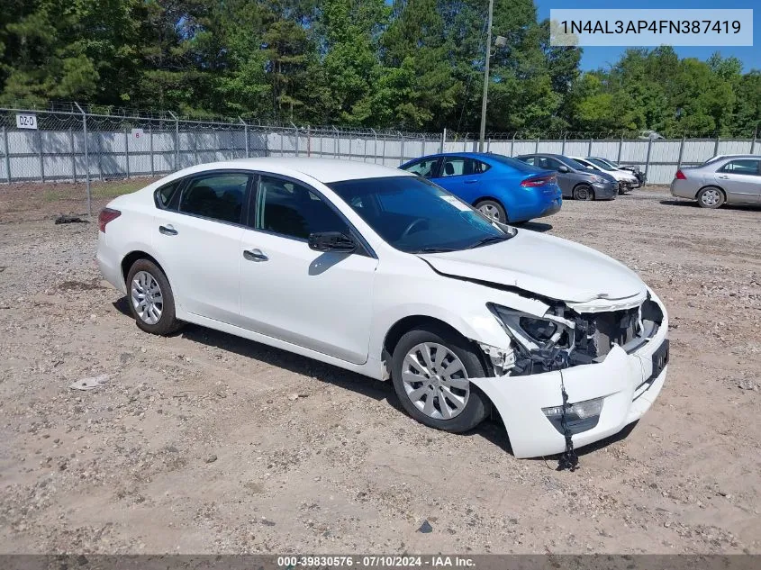 1N4AL3AP4FN387419 2015 Nissan Altima 2.5/2.5 S/2.5 Sl/2.5 Sv