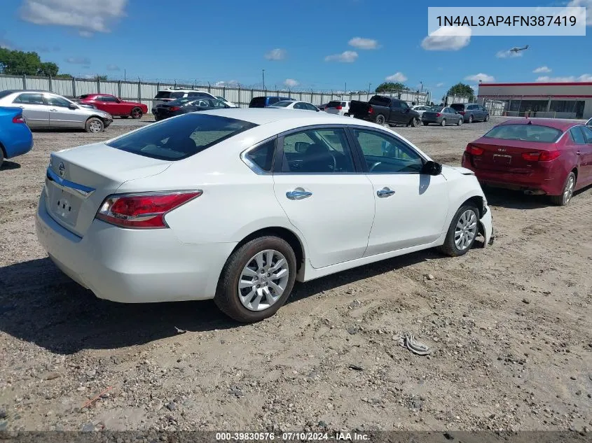 1N4AL3AP4FN387419 2015 Nissan Altima 2.5/2.5 S/2.5 Sl/2.5 Sv