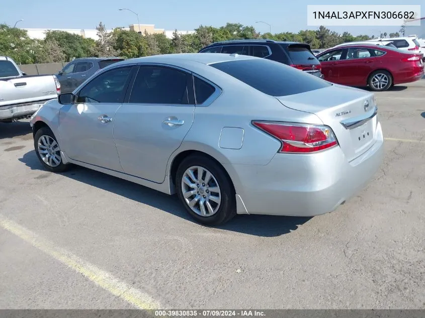 2015 Nissan Altima 2.5 S VIN: 1N4AL3APXFN306682 Lot: 39830835