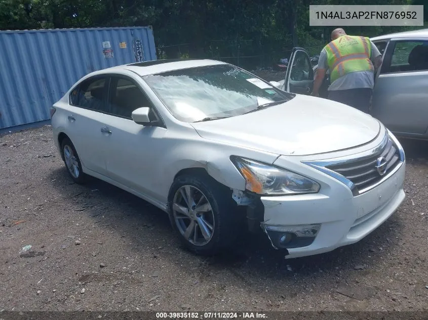 2015 Nissan Altima 2.5 Sl VIN: 1N4AL3AP2FN876952 Lot: 39835152