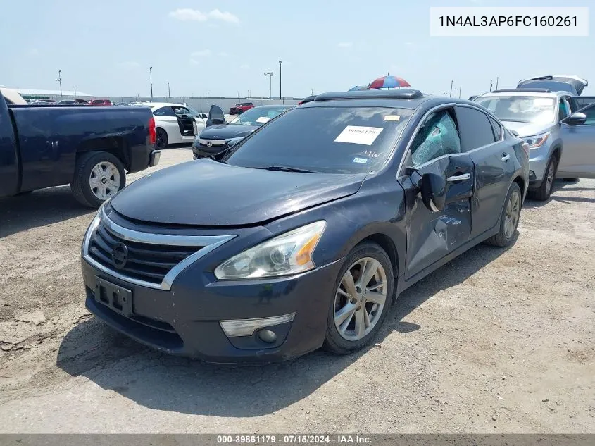 2015 Nissan Altima 2.5 Sl VIN: 1N4AL3AP6FC160261 Lot: 39861179