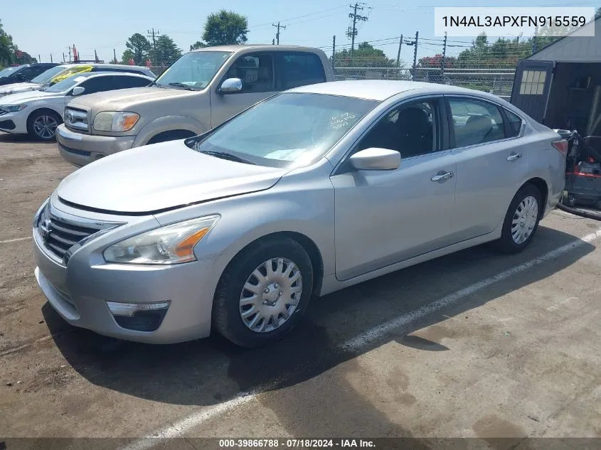 2015 Nissan Altima 2.5/2.5 S/2.5 Sl/2.5 Sv VIN: 1N4AL3APXFN915559 Lot: 39866788