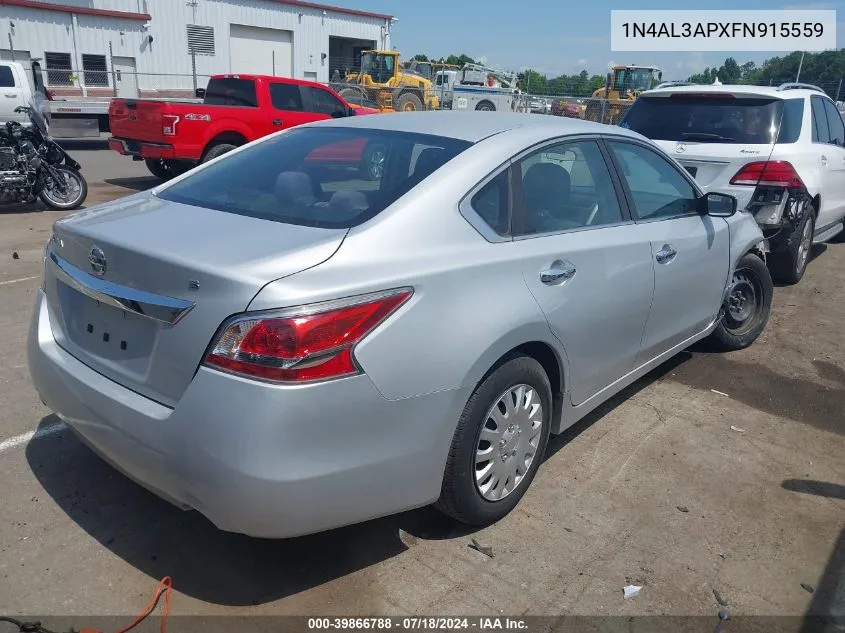 2015 Nissan Altima 2.5/2.5 S/2.5 Sl/2.5 Sv VIN: 1N4AL3APXFN915559 Lot: 39866788