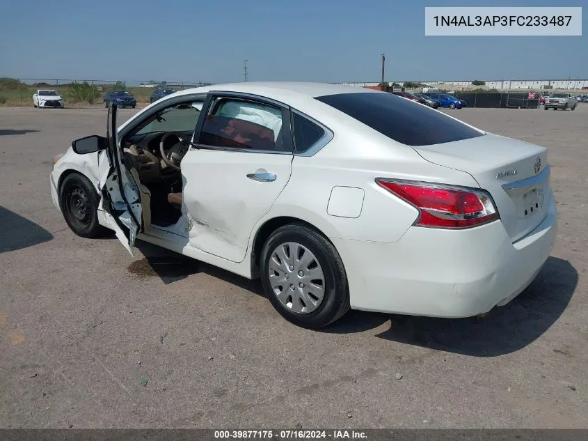 2015 Nissan Altima 2.5 VIN: 1N4AL3AP3FC233487 Lot: 39877175