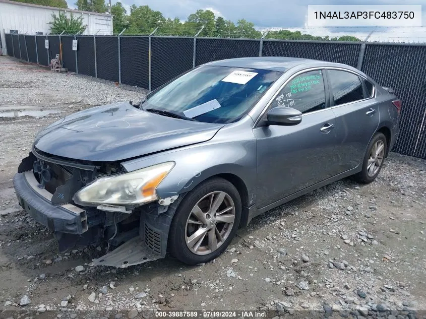 2015 Nissan Altima 2.5 Sl VIN: 1N4AL3AP3FC483750 Lot: 39887589