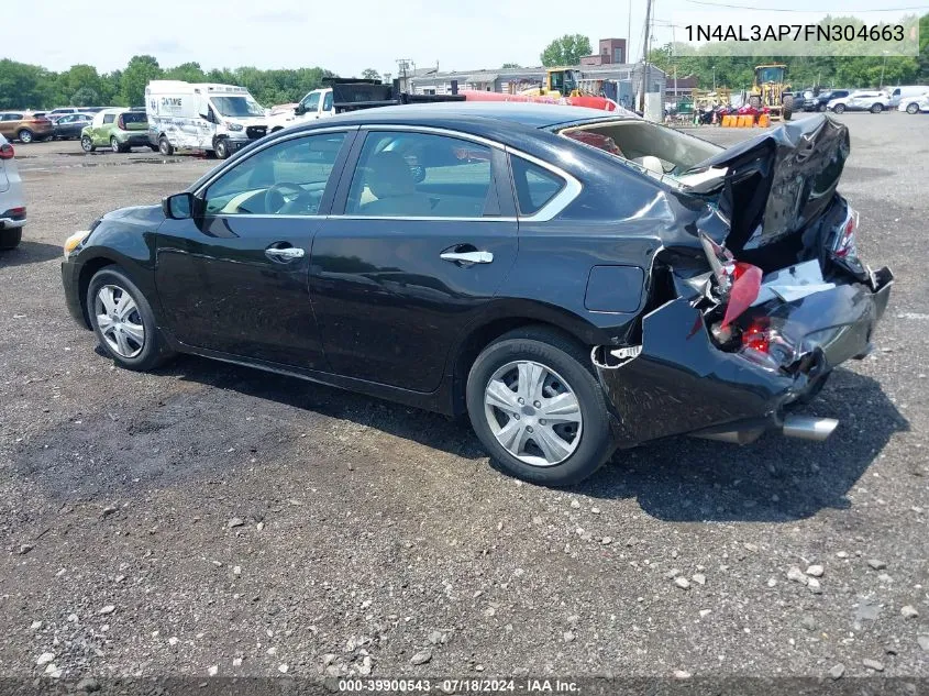 2015 Nissan Altima 2.5 S VIN: 1N4AL3AP7FN304663 Lot: 39900543