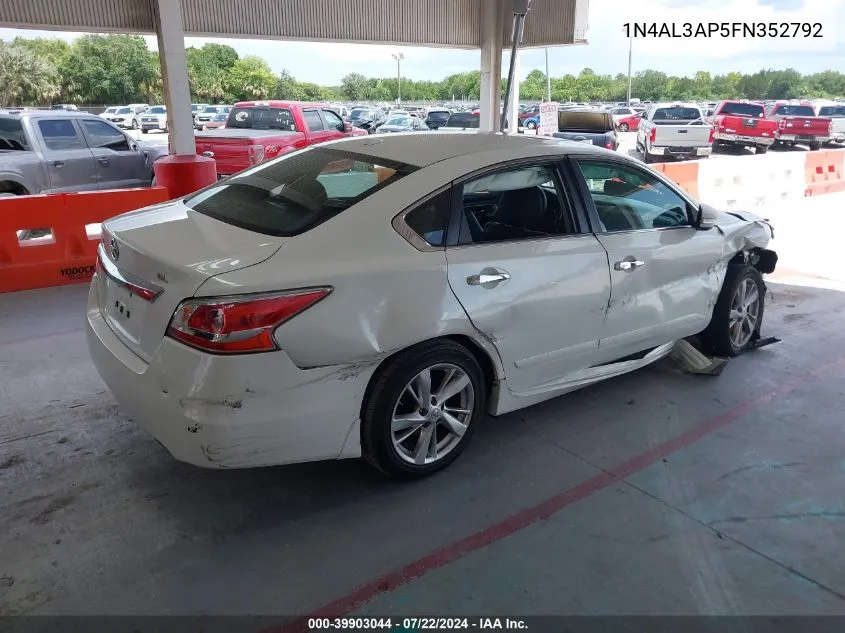 2015 Nissan Altima 2.5 Sl VIN: 1N4AL3AP5FN352792 Lot: 39903044