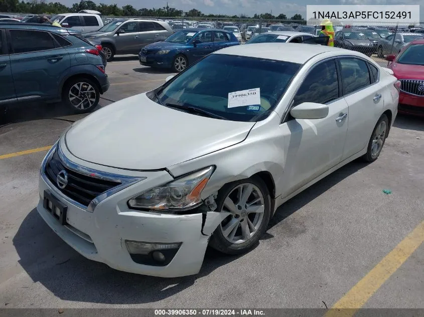 2015 Nissan Altima 2.5 Sv VIN: 1N4AL3AP5FC152491 Lot: 39906350