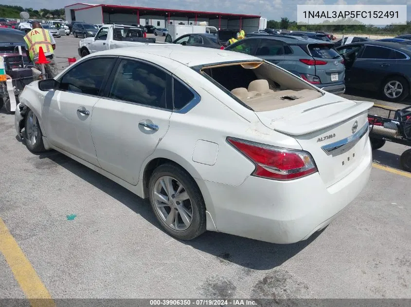 2015 Nissan Altima 2.5 Sv VIN: 1N4AL3AP5FC152491 Lot: 39906350