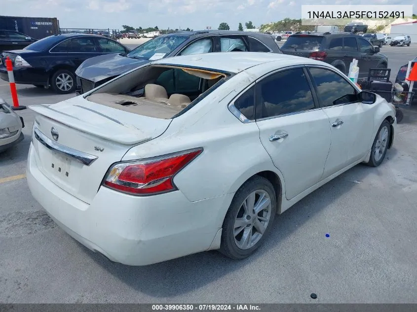 2015 Nissan Altima 2.5 Sv VIN: 1N4AL3AP5FC152491 Lot: 39906350