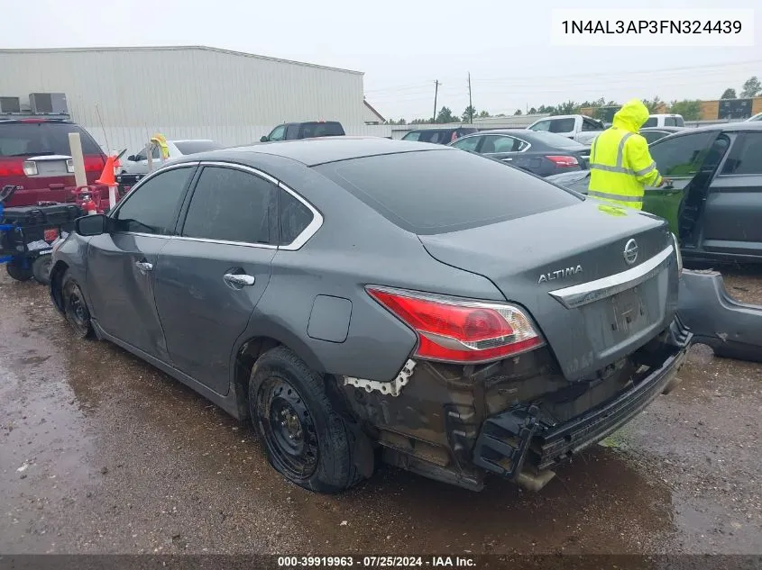 2015 Nissan Altima 2.5 S VIN: 1N4AL3AP3FN324439 Lot: 39919963