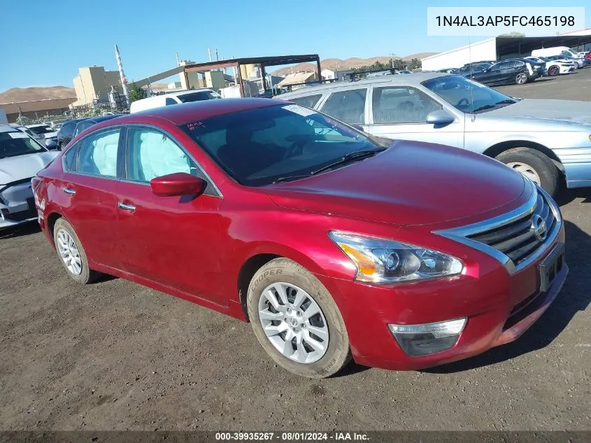 2015 Nissan Altima 2.5/2.5 S/2.5 Sl/2.5 Sv VIN: 1N4AL3AP5FC465198 Lot: 39935267