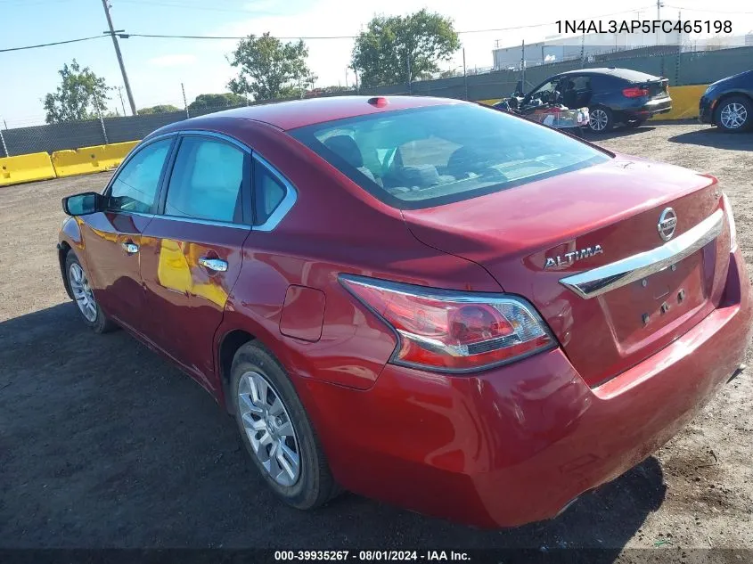 2015 Nissan Altima 2.5/2.5 S/2.5 Sl/2.5 Sv VIN: 1N4AL3AP5FC465198 Lot: 39935267