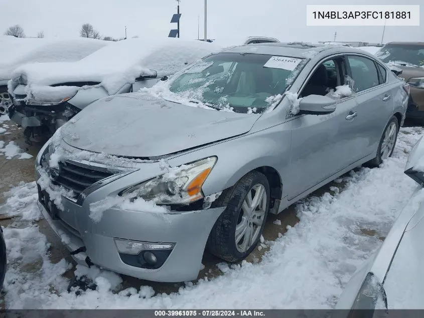 1N4BL3AP3FC181881 2015 Nissan Altima 3.5 S/3.5 Sl/3.5 Sv