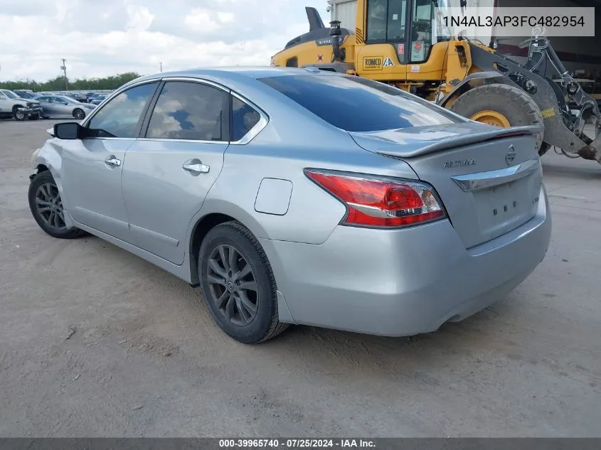 2015 Nissan Altima 2.5 S VIN: 1N4AL3AP3FC482954 Lot: 39965740