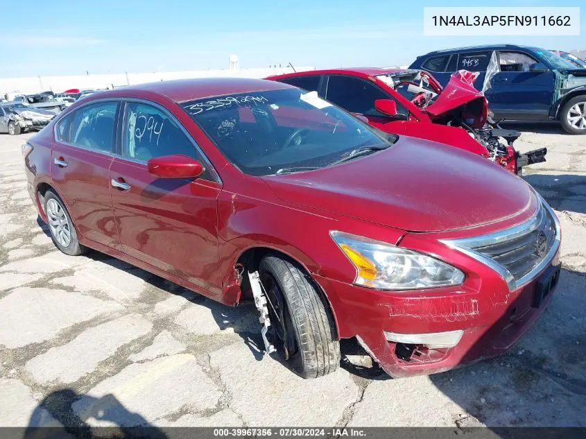 2015 Nissan Altima 2.5 S VIN: 1N4AL3AP5FN911662 Lot: 39967356