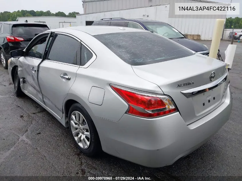 1N4AL3AP4FC422116 2015 Nissan Altima 2.5/2.5 S/2.5 Sl/2.5 Sv