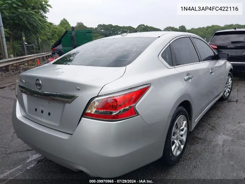 1N4AL3AP4FC422116 2015 Nissan Altima 2.5/2.5 S/2.5 Sl/2.5 Sv