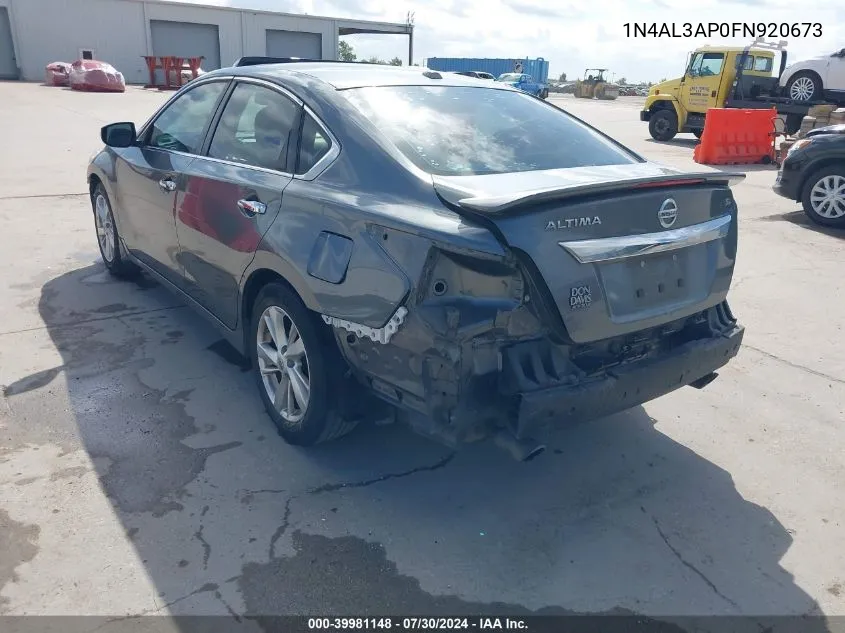 1N4AL3AP0FN920673 2015 Nissan Altima 2.5 Sl