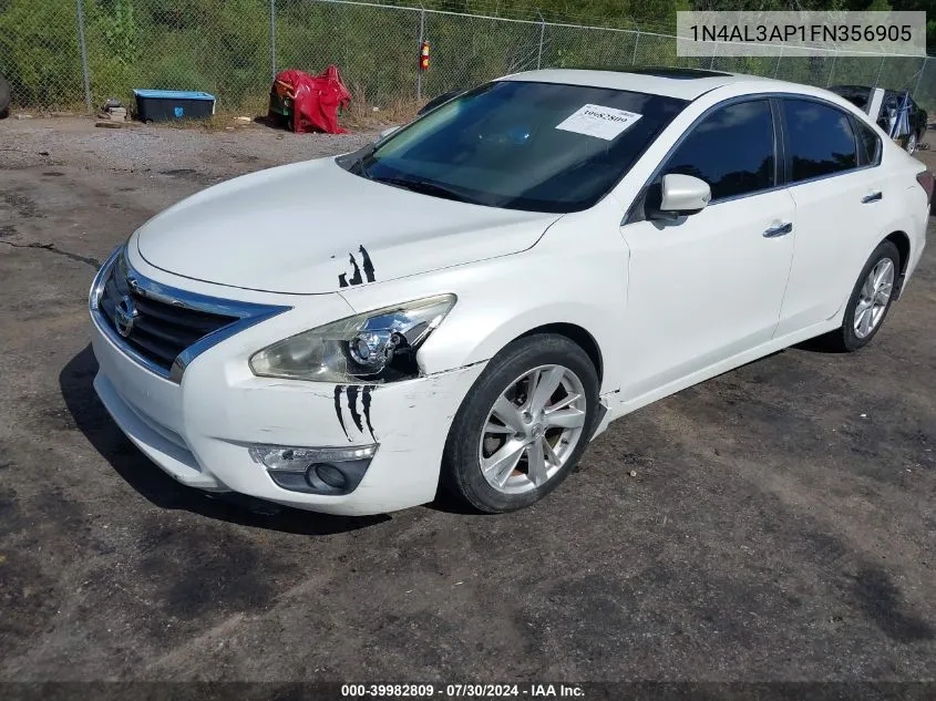 2015 Nissan Altima 2.5 Sl VIN: 1N4AL3AP1FN356905 Lot: 39982809