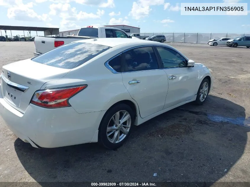 2015 Nissan Altima 2.5 Sl VIN: 1N4AL3AP1FN356905 Lot: 39982809