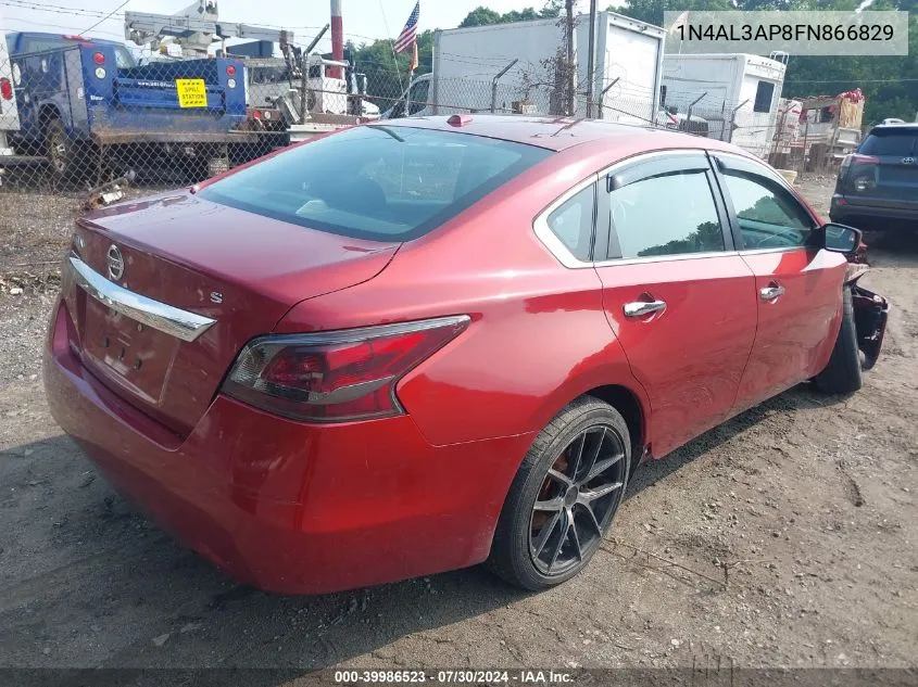 2015 Nissan Altima 2.5/2.5 S/2.5 Sl/2.5 Sv VIN: 1N4AL3AP8FN866829 Lot: 39986523