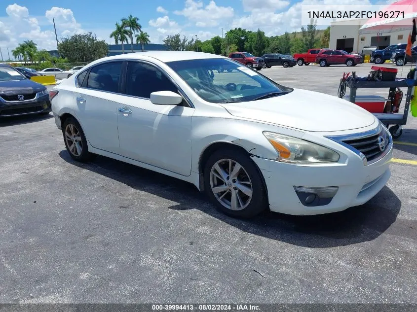 2015 Nissan Altima 2.5 Sv VIN: 1N4AL3AP2FC196271 Lot: 39994413