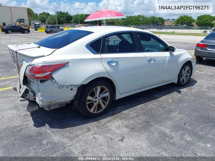 2015 Nissan Altima 2.5 Sv VIN: 1N4AL3AP2FC196271 Lot: 39994413