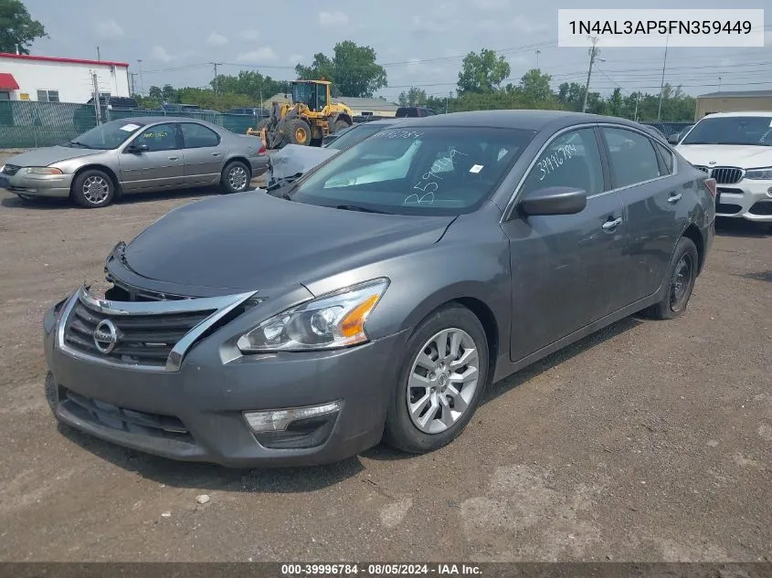 2015 Nissan Altima 2.5 S VIN: 1N4AL3AP5FN359449 Lot: 39996784