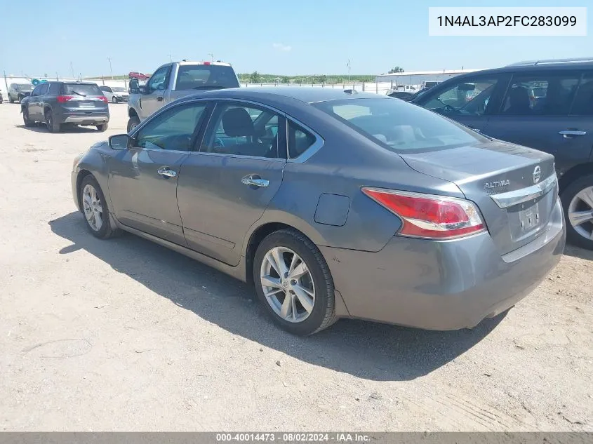 2015 Nissan Altima 2.5 Sv VIN: 1N4AL3AP2FC283099 Lot: 40014473