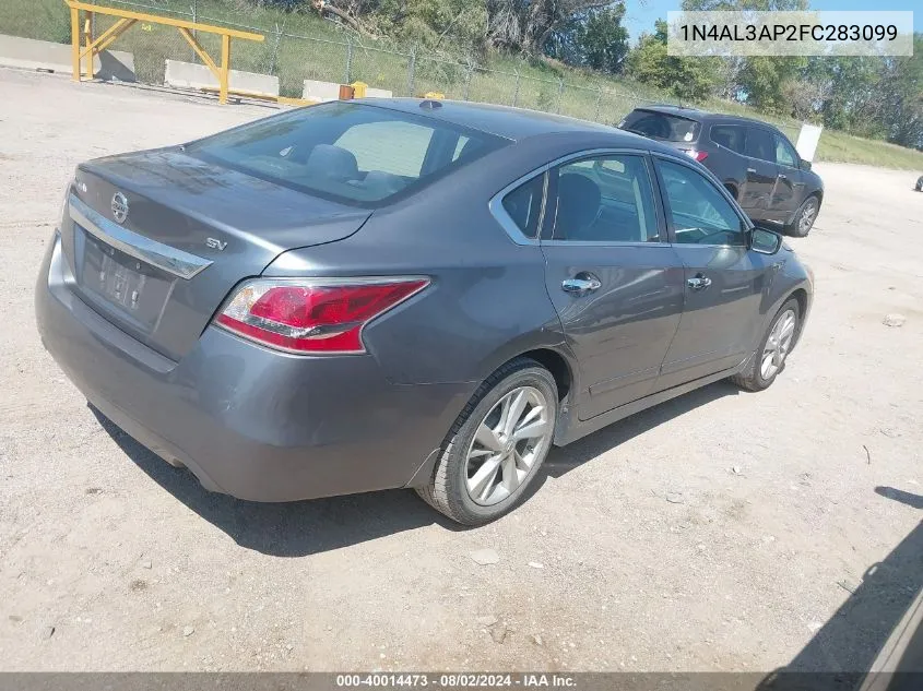 2015 Nissan Altima 2.5 Sv VIN: 1N4AL3AP2FC283099 Lot: 40014473