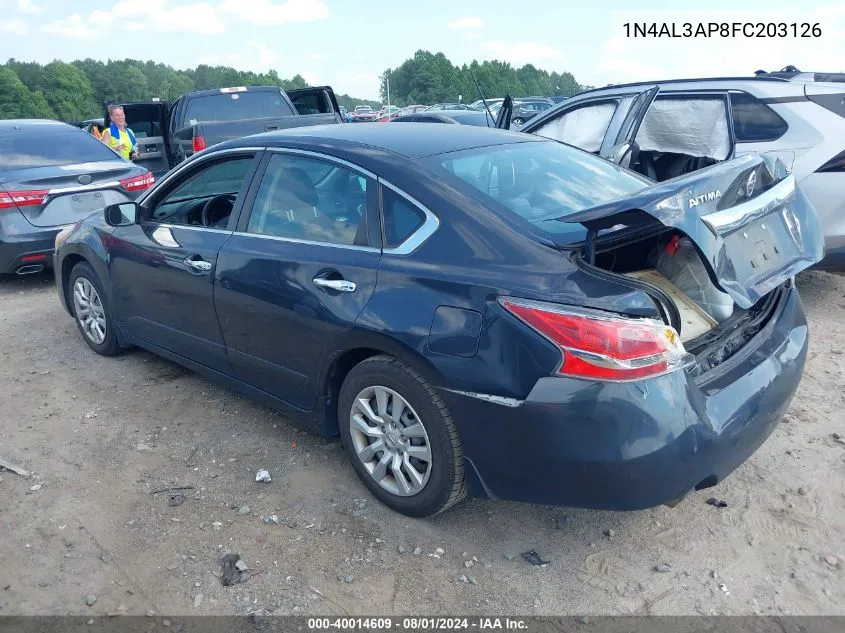 1N4AL3AP8FC203126 2015 Nissan Altima 2.5 S