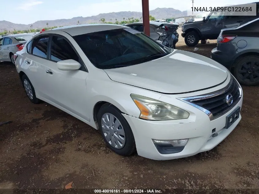 2015 Nissan Altima 2.5/2.5 S/2.5 Sl/2.5 Sv VIN: 1N4AL3AP9FC122684 Lot: 40016161