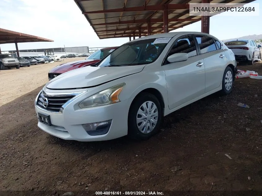 2015 Nissan Altima 2.5/2.5 S/2.5 Sl/2.5 Sv VIN: 1N4AL3AP9FC122684 Lot: 40016161