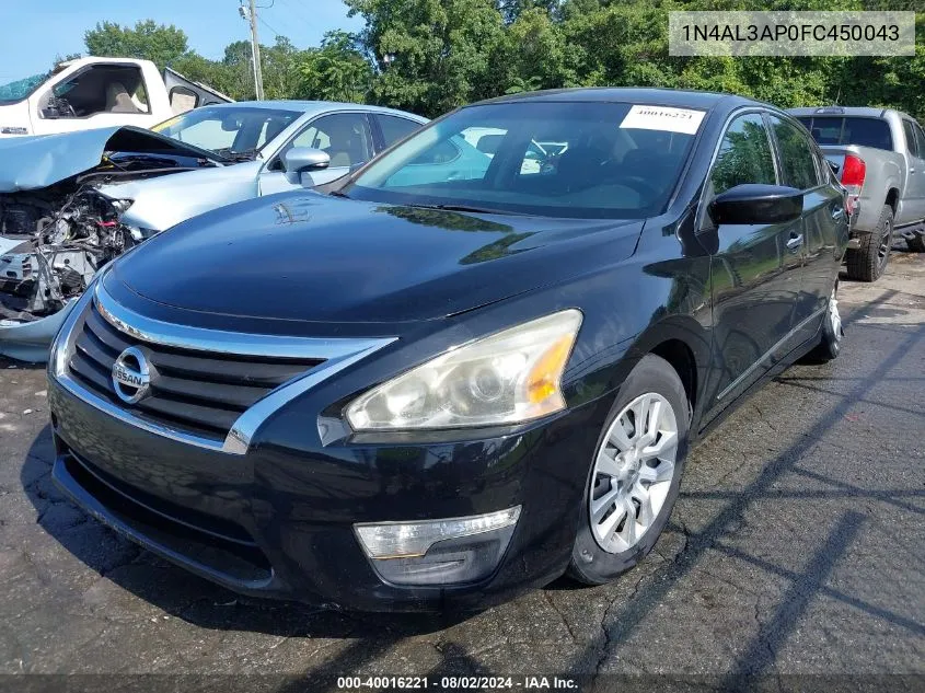 1N4AL3AP0FC450043 2015 Nissan Altima 2.5/2.5 S/2.5 Sl/2.5 Sv