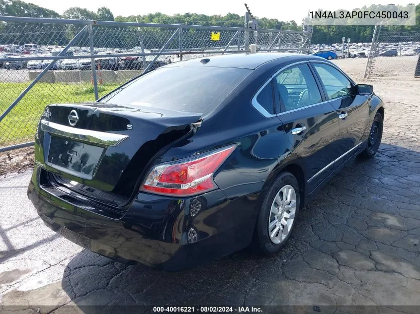 1N4AL3AP0FC450043 2015 Nissan Altima 2.5/2.5 S/2.5 Sl/2.5 Sv