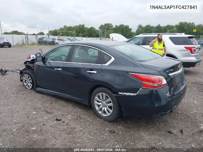 2015 Nissan Altima 2.5 S VIN: 1N4AL3AP1FC427841 Lot: 40042553