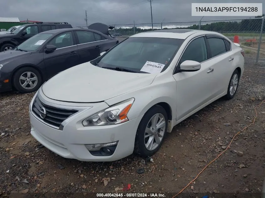 1N4AL3AP9FC194288 2015 Nissan Altima 2.5 Sv