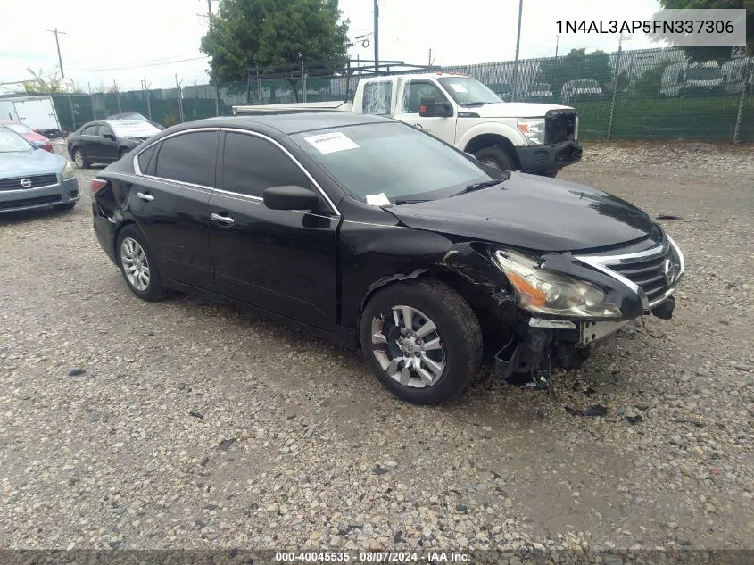 2015 Nissan Altima 2.5 S VIN: 1N4AL3AP5FN337306 Lot: 40045535