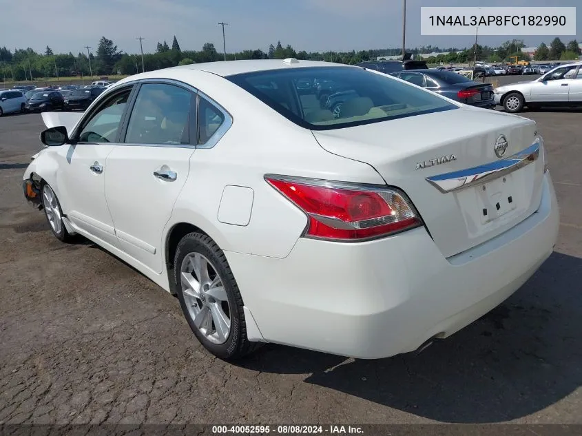 2015 Nissan Altima 2.5 Sv VIN: 1N4AL3AP8FC182990 Lot: 40052595