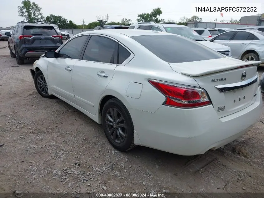 2015 Nissan Altima 2.5/S/Sv/Sl VIN: 1N4AL3AP5FC572252 Lot: 40052877