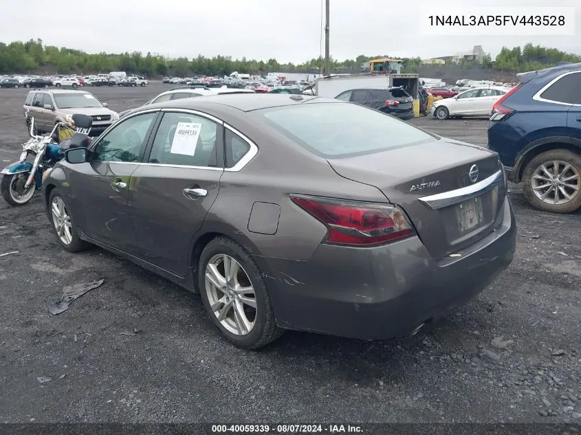 2015 Nissan Altima 2.5/S/Sv/Sl VIN: 1N4AL3AP5FV443528 Lot: 40059339